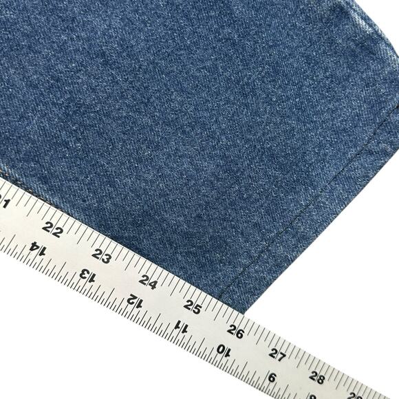 L L Bean Original Fit Jeans Relaxed Womens 12P Petite Blue Elastic Waist Y2K - Picture 5 of 12